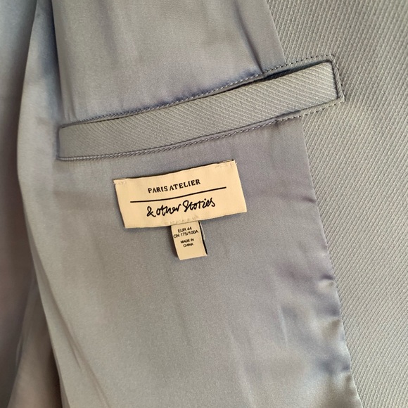 & Other Stories Paris Atelier Blazer in Light Blue - Picture 8 of 11